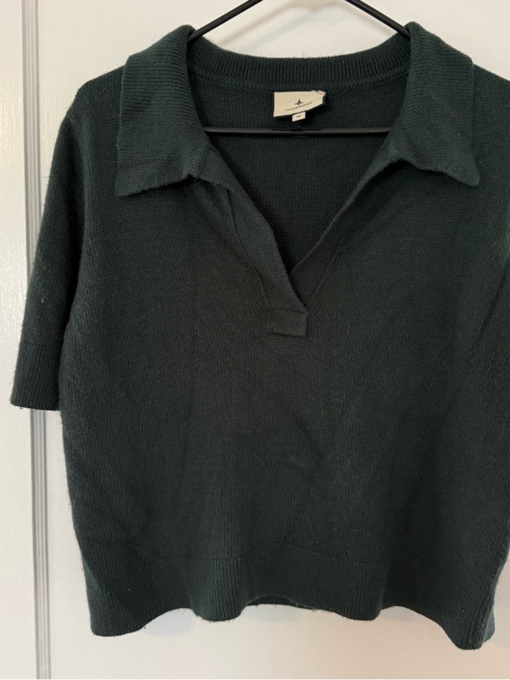 Tuckernuck Dark Green Knit Polo